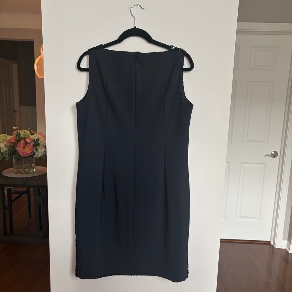 Akris Punto Black Sleeveless Dress, Sequins and Velvet, 12 - Picture 5 of 11